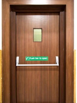 Classic door design in grey finish