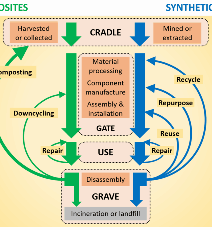 The Lifecycle of a Biocomposite Product From Raw Material to Eco-Friendly End