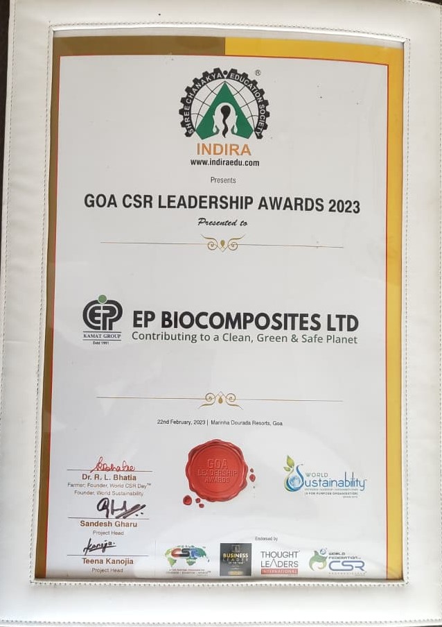 Goa CSR Leadership Award 2023