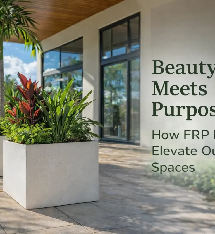 Beauty Meets Purpose: How FRP Pots Elevate Outdoor Spaces